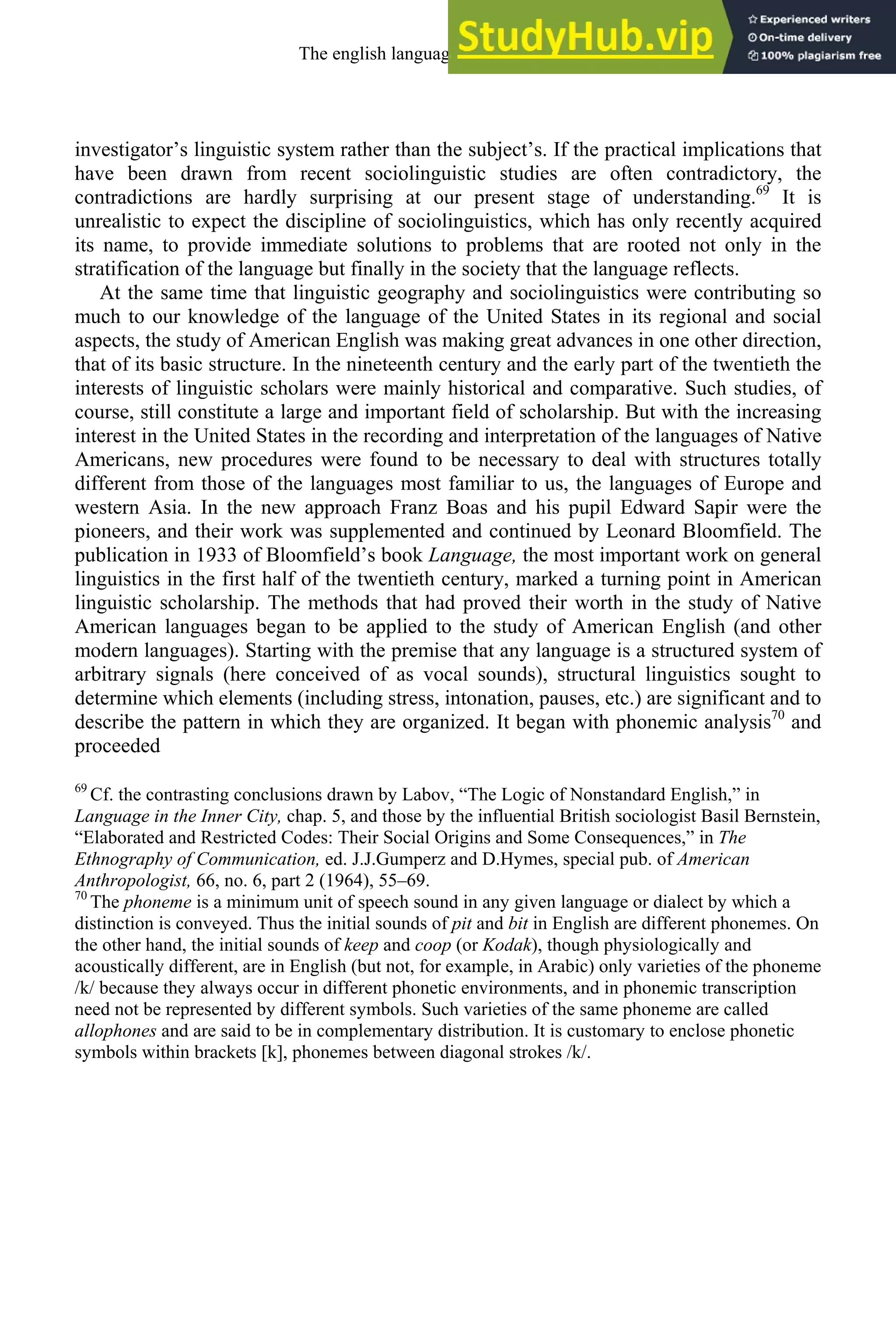 A History Of The English Language By Albert C.Baugh And Thom