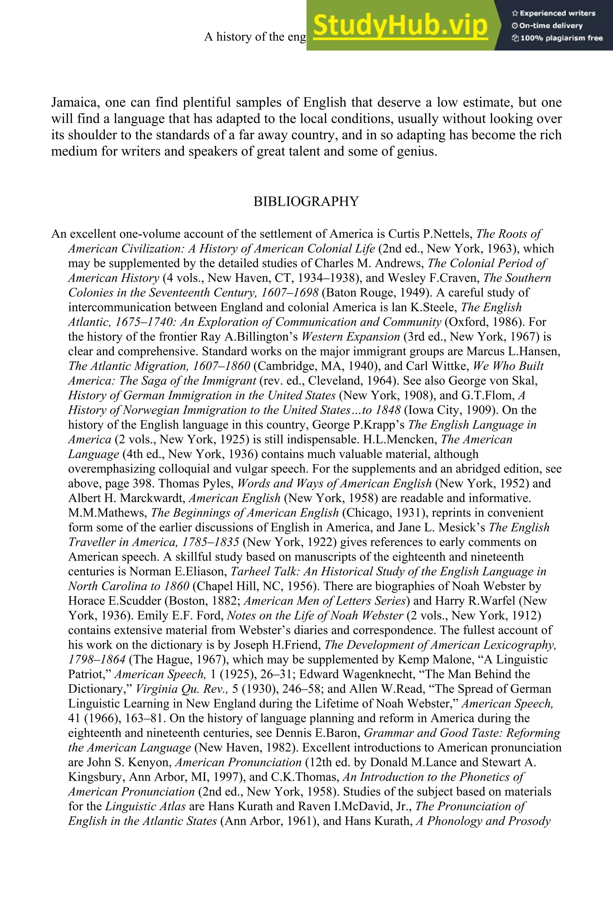 A History Of The English Language By Albert C.Baugh And Thom