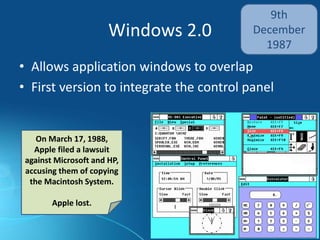 A History of Microsoft Windows | PPTX