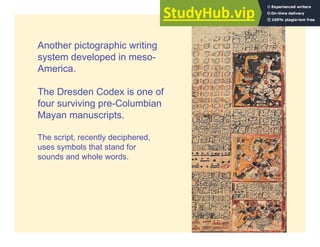 Pictograph Script Writing A History Of Writing | PDF