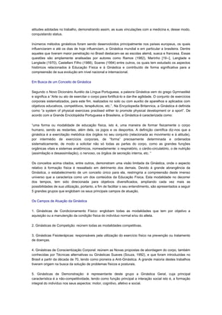 A história da ginástica confunde