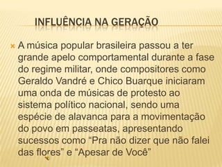 Verso inicial de “Apesar de Você”, composição de Chico Buarque.