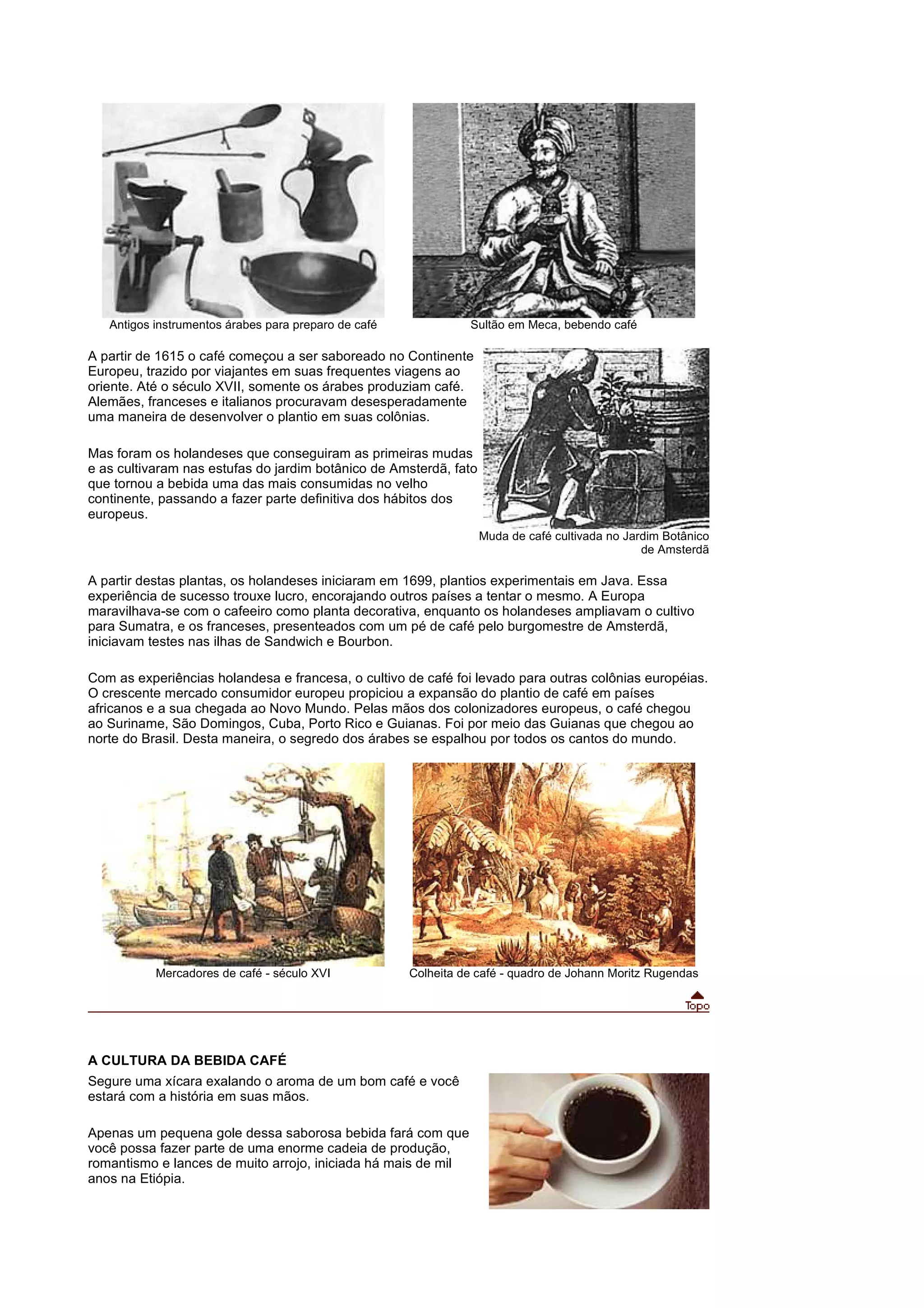 A HistóRia Do Café Origem E TrajetóRia | PDF | Food & Drink