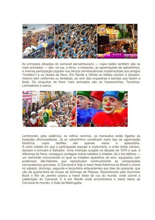 A história do carnaval