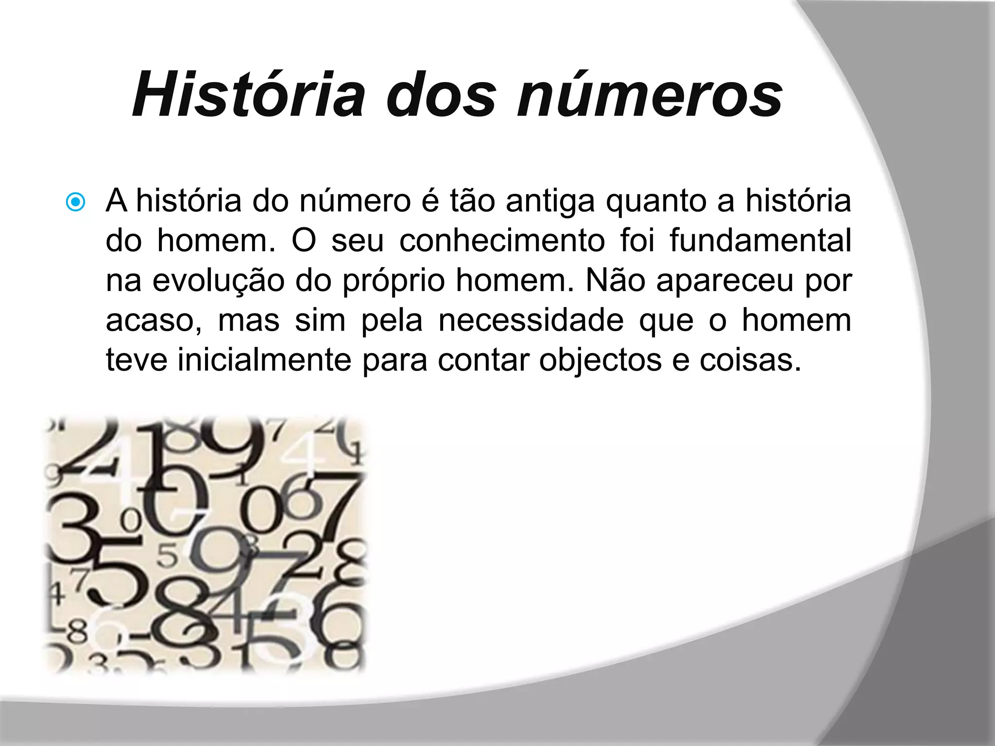 A história dos números | PPT