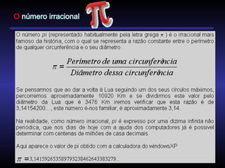 O número irracional
 