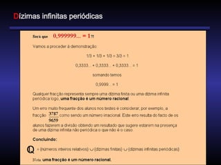 Dízimas infinitas periódicas

 