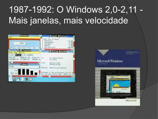 1987-1992: O Windows 2,0-2,11 -Mais janelas, mais velocidade