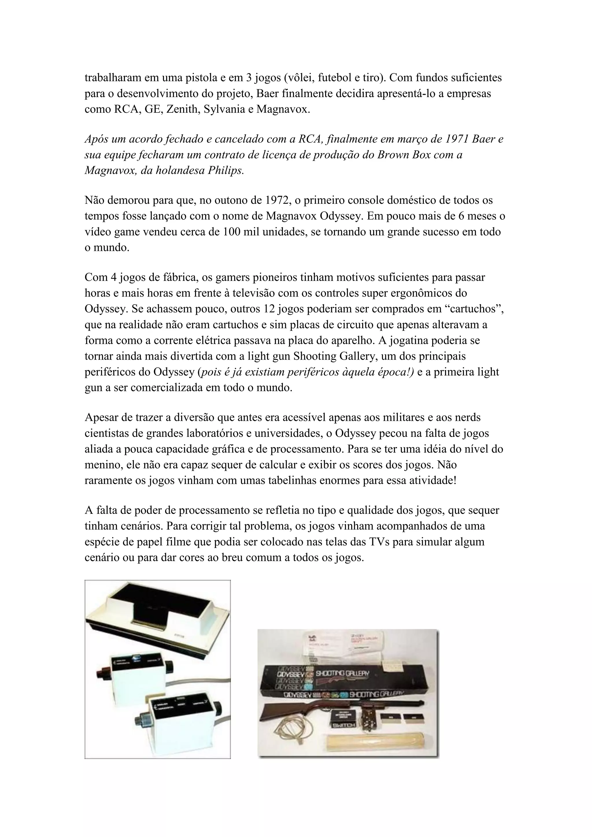 A história dos videogame | PDF