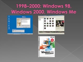 1998–2000: Windows 98, Windows 2000, Windows Me