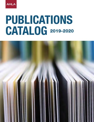 PUBLICATIONS
CATALOG 2019-2020
 