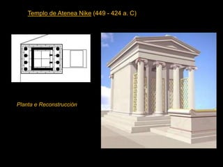 Templo de Atenea Nike (449 - 424 a. C)
Planta e Reconstrucción
 