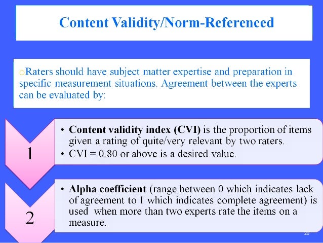 reliability and validity of a measure reliability and validity of a measure
