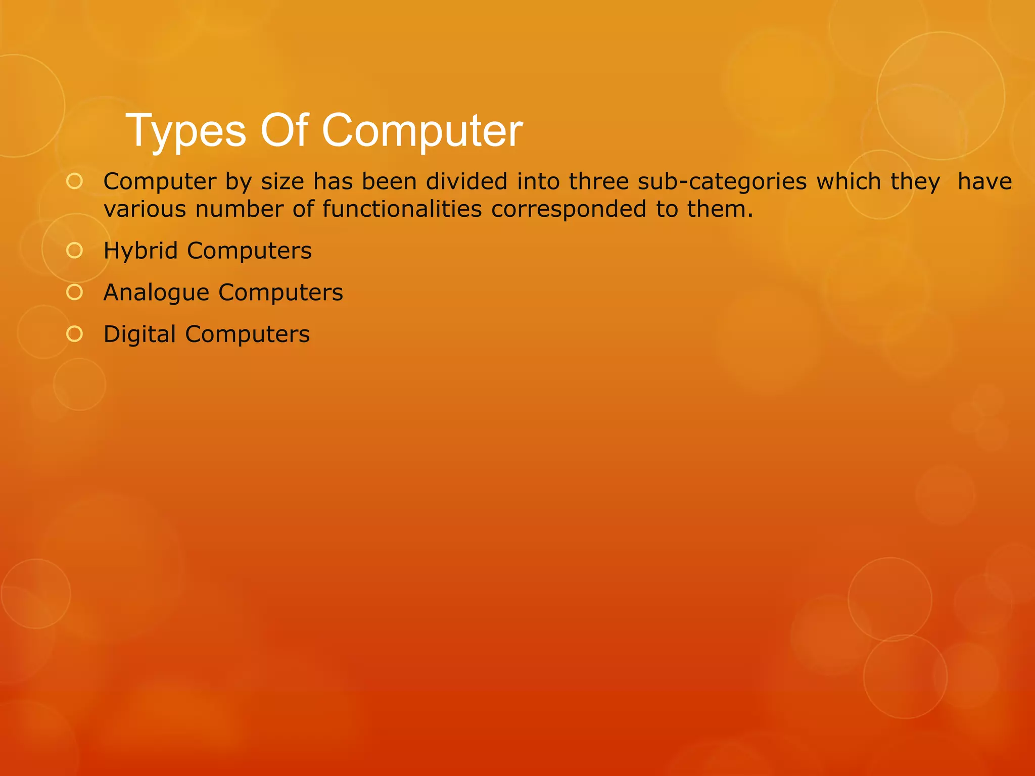 Ahmad sameer types of computer | PPTX | Computing | Technology & Computing