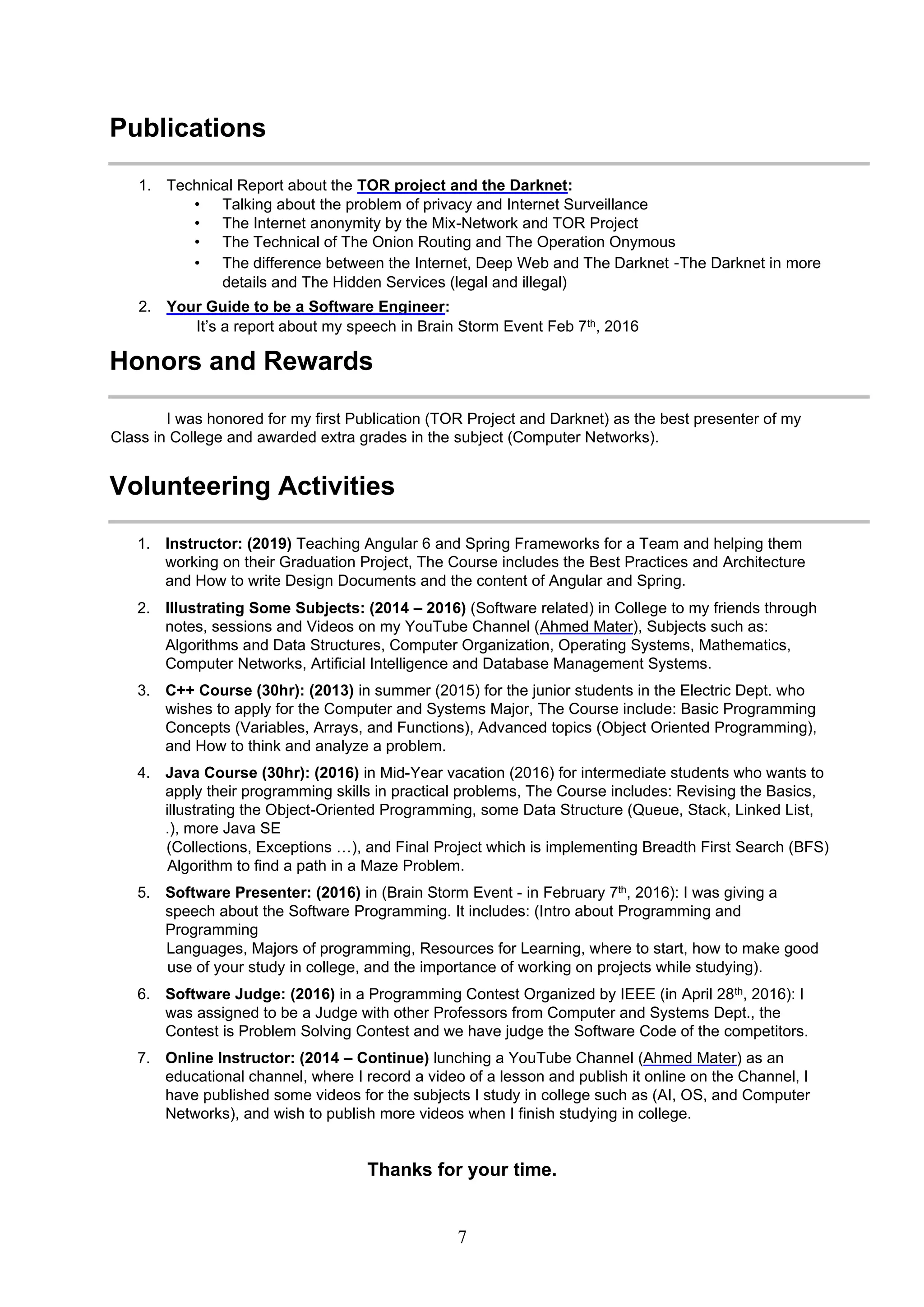 Ahmed Motair CV April 2024 (Senior SW Developer) | PDF