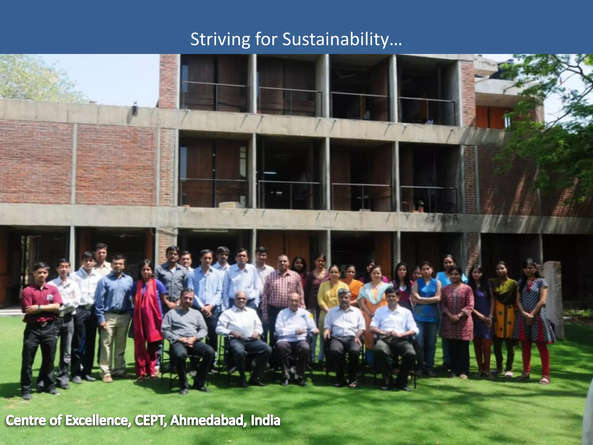 Striving for Sustainability…
 