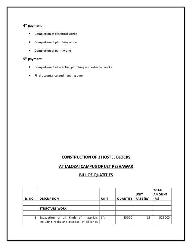 sample quotation for plumbing work