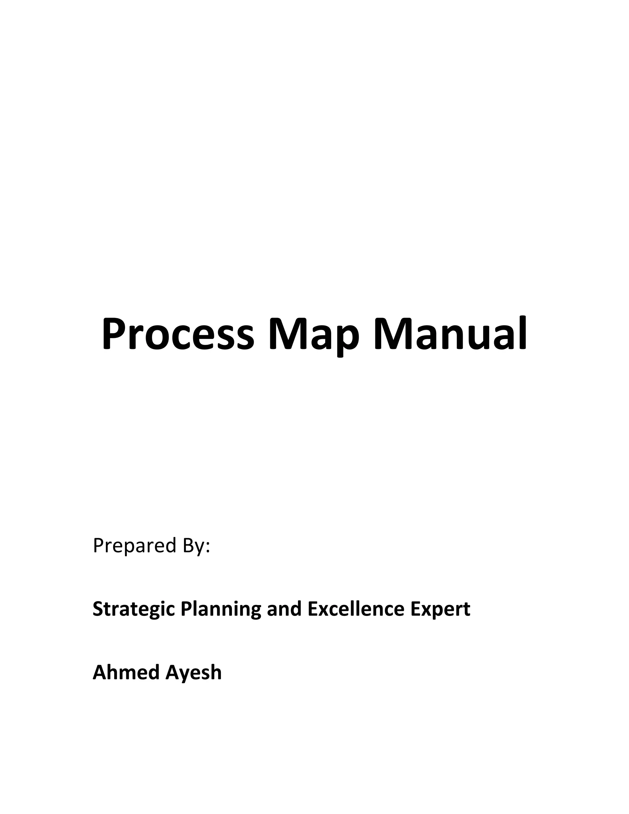 Strategy map and Process map examples (English and Arabic) | PDF