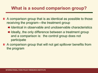 Ahmed ifpri impact evaluation methods_15 nov 2011