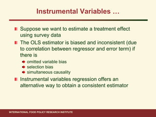 Ahmed ifpri impact evaluation methods_15 nov 2011