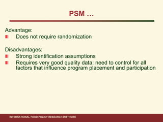Ahmed ifpri impact evaluation methods_15 nov 2011