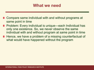 Ahmed ifpri impact evaluation methods_15 nov 2011