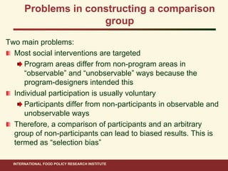 Ahmed ifpri impact evaluation methods_15 nov 2011