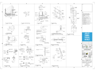 UTILITY
TUNNEL
TYPICAL
DETAILS
 
