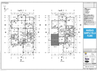 MARRASI 
SAMPLE VILLA
PLANS
 