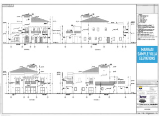 MARRASI 
SAMPLE VILLA
ELEVATIONS
 