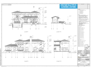 HYDE PARK VILLA TYPE B1
ELEVATIONS & SECTIONS
 