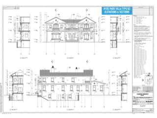 HYDE PARK VILLA TYPE B3
ELEVATIONS & SECTIONS
 
