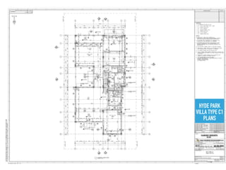 HYDE PARK
VILLA TYPE C1
PLANS
 