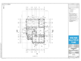 HYDE PARK
VILLA TYPE D1
PLANS
 