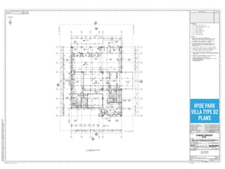 HYDE PARK
VILLA TYPE D2
PLANS
 
