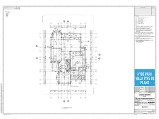 HYDE PARK
VILLA TYPE D3
PLANS
 