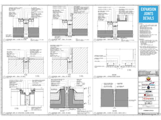 STATE OF QATAR
EXPANSION
JOINTS
DETAILS
 