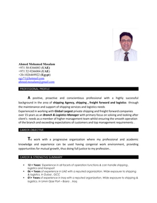 My Updated CV | DOC