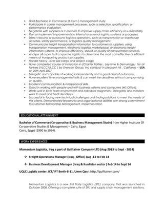 My Updated CV | DOC