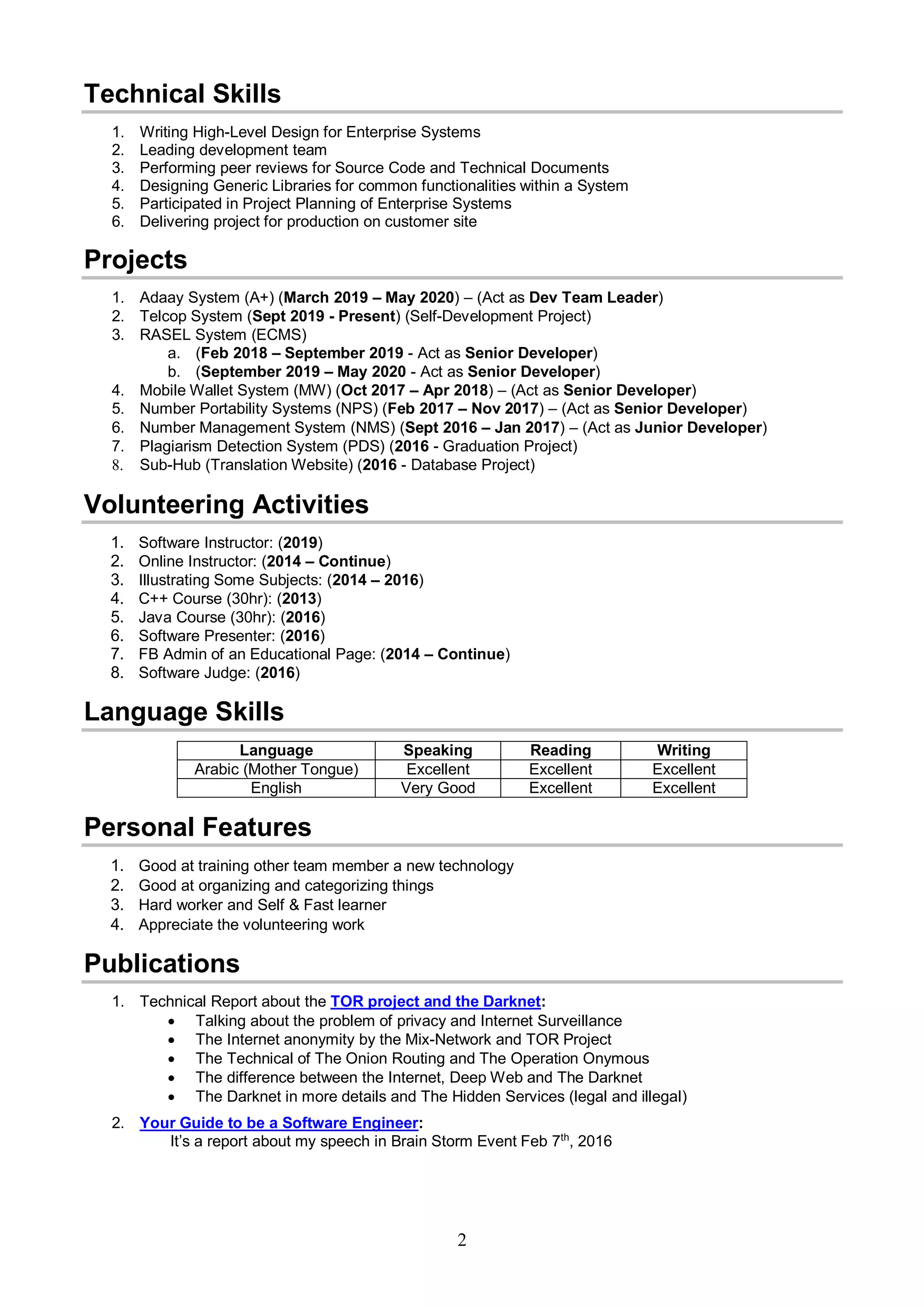 Ahmed Motair CV 2020 | PDF
