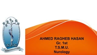 AHMED RAGHEB HASAN
Gr. 1st
T.S.M.U.
Nurology
 