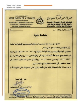 Ahmed Saied’s resume
Infrastructure Engineer
 
