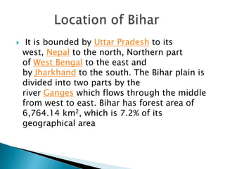 Geography of Bihar by Eithasab Ahmed | PPTX