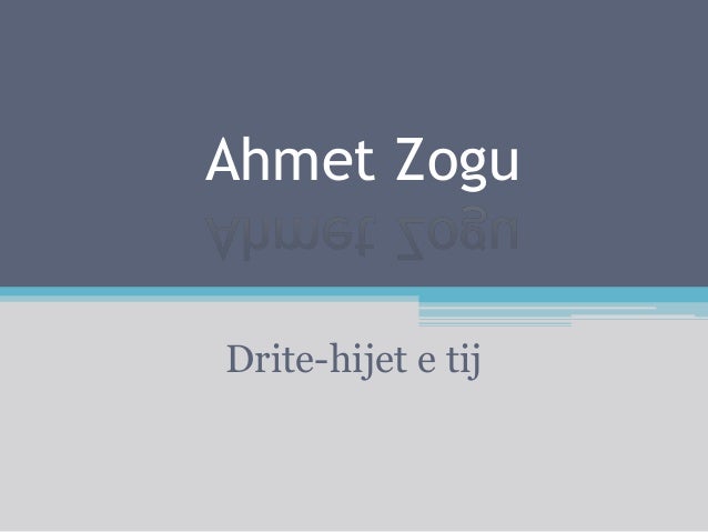 Ahmet Zogu