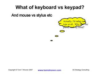 What of keyboard vs keypad? And mouse vs stylus etc Actually, I'd rather not  type at all.. Why can't the  phone read my mind? 