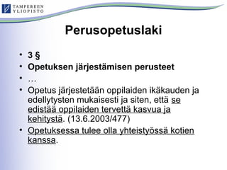 Suomi on allekirjoittanut vuonna 2007 YK:n 
vammaissopimuksen (Hallberg 2011:243), jonka 3 
artiklassa taataan saavutettav...