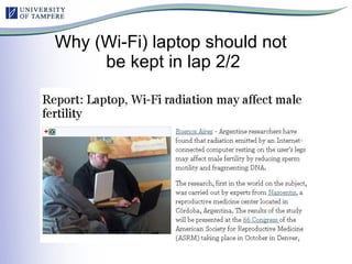 Why (Wi-Fi) laptop should not  be kept in lap 2/2 
