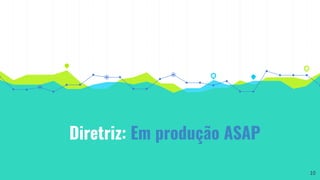 Diretriz: Em produção ASAP
10
 