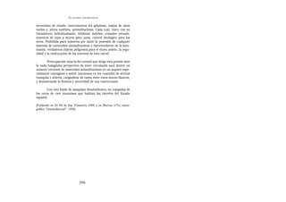 EN   LEGÍTIMA DESOBEDIENCIA


terrorismo de estado, instrumentos del golpismo, espías de altos
vuelos y, ahora también, antimilitaristas. Cada cual, claro, con su
tratamiento individualizado: teléfonos móviles, comedor privado,
ausencia de rejas y muros para unos, control ideológico para los
otros. Prohibida para nosotros por tanto la posesión de cualquier
material de contenidos antimilitaristas o «favorecedores» de la insu-
misión, verdaderos objetos peligrosos para el «buen orden», la segu-
ridad y la reeducación de los internos de esta cárcel.

        Preocupación vana la del coronel que dirige esta prisión ante
la nada halagüeña perspectiva de tener circulando aquí dentro un
número creciente de materiales antimilitaristas en un soporte espe-
cialmente contagioso y móvil: insumisos en los cuarteles de actitud
tranquila y abierta, cargándose de razón entre estos muros blancos,
y demostrando la firmeza y sinceridad de sus convicciones.

        Con este fondo de amapolas desobedientes, en compañía de
los cerca de cien insumisos que habitan las cárceles del Estado
español.

[Publicado en En Pie de Paz. Primavera 1998, y en Illacrua, nº52, mono-
gráfico “Desobediència!”, 1998]




                                   296
 