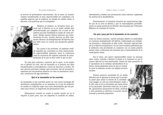 EN   LEGÍTIMA DESOBEDIENCIA                                              SOBRE   EL AHORA Y EL DESPUÉS


al servicio de pretensiones reaccionarias. Por lo tanto, en nuestro     abandonarlo y realizar una presentación única colectiva, explicando
empeño transformador se hace imprescindible ser cuidadosos con          los motivos de la desobediencia.
aquellos aspectos que le confieren un sentido de cambio social: el
discurso y las prácticas que la acompañan.                                    Posteriormente, el insumiso asumiría las consecuencias lega-
                                                                        les que de su acto se deriven y que se materializarán previsible-
                    Respecto al primero, es necesario tener pre-        mente en penas privativas de libertad, determinadas por Tribunales
               sente que el Ejército no es un poder aislado sino        Militares en Consejos de Guerra.
               interrelacionado por completo con el resto de los
               poderes que dan estabilidad al estado de cosas pre-
               sente. Siendo nuestro objetivo provocar una trans-             Por qué y para qué de la insumisión en los cuarteles
               formación de éste, nuestro discurso no debe sola-
               mente referirse a la deslegitimación del Ejército sino   Como ya hemos insistido, nuestro principal objetivo es profundizar
               que debe tener en cuenta una perspectiva globali-        en el proceso deslegitimador del Ejército, evidenciando sus verdade-
               zadora.                                                  ras funciones e iluminando su lado oculto, haciendo especial énfa-
                                                                        sis en el Ejército humanitario y en ese nuevo modelo profesional que
                    En cuanto a las actitudes, no podemos reedi-        la población está percibiendo en ocasiones con un matiz positivo
               tar aquellas que criticamos en otras instituciones.      porque viene a solucionar las tensiones que el mantenimiento de la
               Es imprescindible mantener tanto la coherencia           conscripción causa.
               como la conciencia del superior potencial de trans-
               formación de lo que se hace sobre lo que se dice.              Por lo tanto, nos parece imprescindible enviar un mensaje
                                                                        claro, crítico, repetido y distinto al oficial en el momento en que el
     Se trata para nosotras y nosotros, por lo tanto, no de acabar      «nuevo» Ejército se está alumbrando. Hemos de estar presentes en
con el Ejército sin más, sino de transmitir en el proceso una ética     el nacimiento de la enésima metamorfosis de la
transformadora y emancipatoria a través de discursos y hechos. En       bestia, obstaculizándola antes de que se consoli-
este proceso queremos trabajar para encontrar vías de actuación y       de entre la adhesión acrítica de amplios sectores
expresión que nos permitan aparecer no como un movimiento «anti»,       sociales.
sino constructor de algo alternativo.
                                                                              Nuestro proyecto necesitaba de un medio
             Qué es la insumisión en los cuarteles                      diferente que le aportara la fuerza que lo novedo-
                                                                        so posee para atraer el interés de la sociedad y
La insumisión en los cuarteles quiere ser una nueva estrategia del      cuya imagen no esté tan estrechamente unida a
movimiento antimilitarista en un momento en el que los proyectos        la mili como la de la insumisión que hasta ahora
de cambio en el Ejército exigen una nueva dinamización que nos per-     se ha practicado. Queremos evitar así, en lo posi-
mita hacer frente a la hegemonía del pensamiento único.                 ble, apriorísticas asociaciones de ideas, invitando
                                                                        a otras personas y colectivos a escuchar nuestro
     Básicamente consiste en acudir al cuartel cuando así se le         mensaje y nuestras propuestas.
requiere al joven para, una vez adquirida la condición de militar,



                                 286                                                                       287
 
